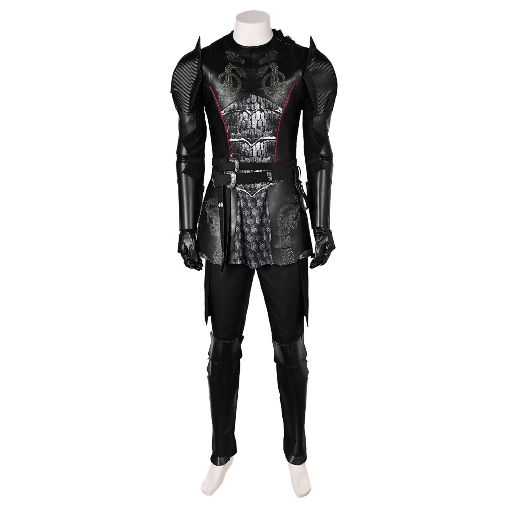 House of the Dragon Season 2 Daemon Targaryen Leather Medieval Suit Cosplay Costume Halloween Carnival Outfit