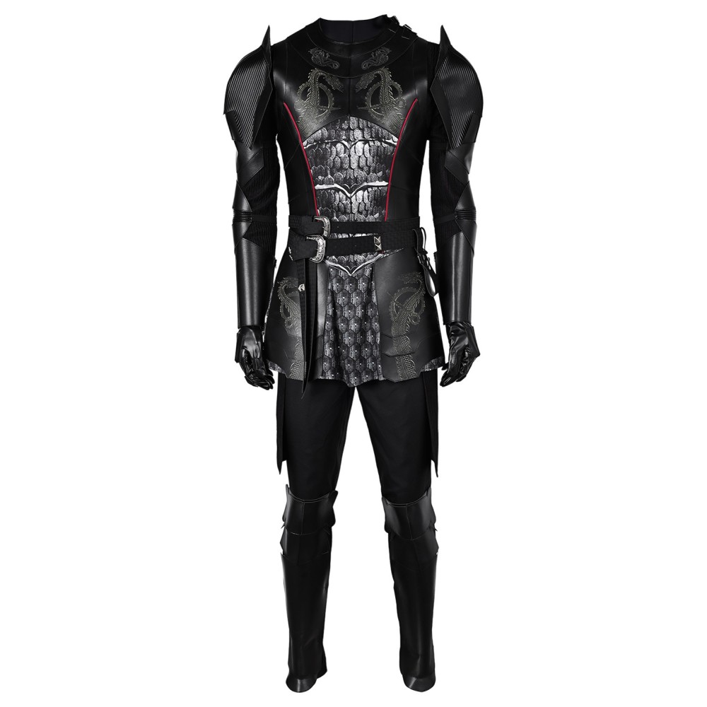 House of the Dragon Season 2 Daemon Targaryen Leather Medieval Suit Cosplay Costume Halloween Carnival Outfit
