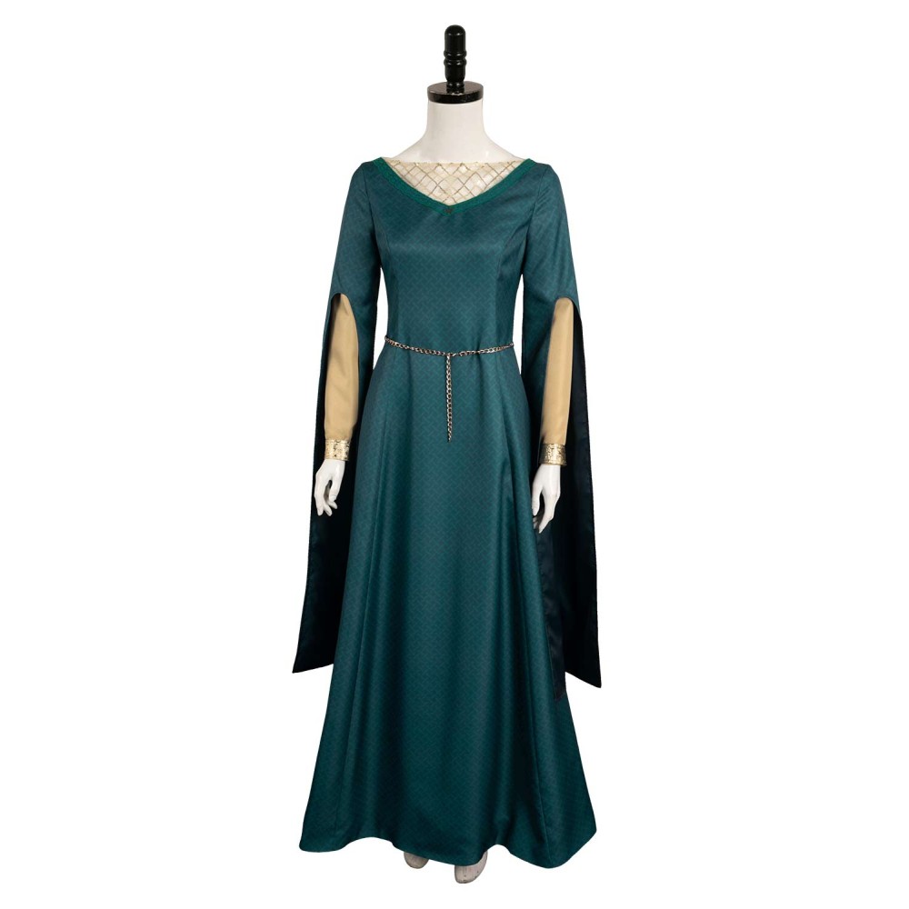 House of the Dragon Season 2 Alicent Hightower Medieval Dress Suit Cosplay Costume Halloween Carnival Outfit