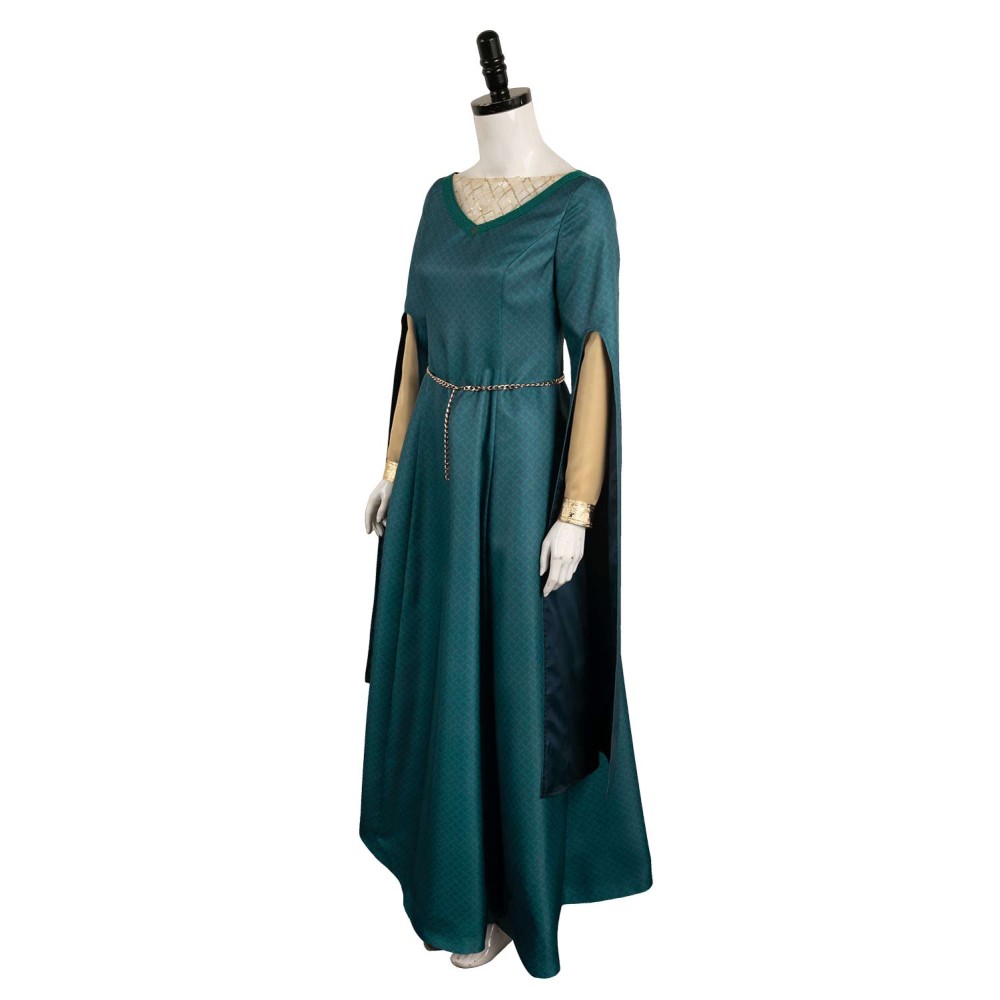 House of the Dragon Season 2 Alicent Hightower Medieval Dress Suit Cosplay Costume Halloween Carnival Outfit
