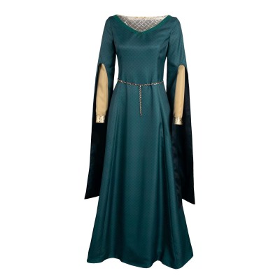 House of the Dragon Season 2 Alicent Hightower Medieval Dress Suit Cosplay Costume Halloween Carnival Outfit