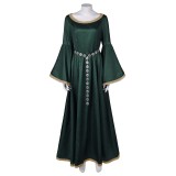 House of the Dragon Season 2 Alicent Hightower Green Dress Medieval Suit Cosplay Costume Halloween Carnival Outfit