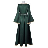 House of the Dragon Season 2 Alicent Hightower Green Dress Medieval Suit Cosplay Costume Halloween Carnival Outfit