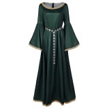 House of the Dragon Season 2 Alicent Hightower Green Dress Medieval Suit Cosplay Costume Halloween Carnival Outfit