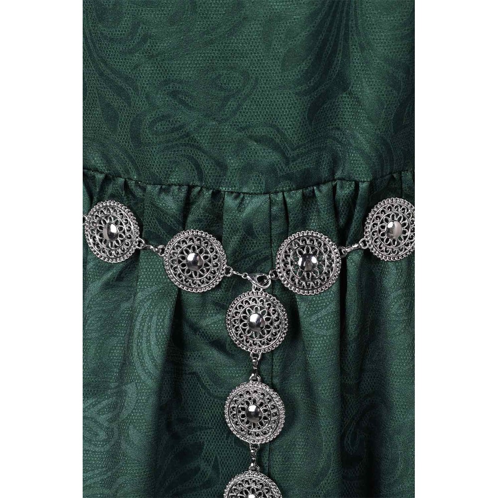 House of the Dragon Season 2 Alicent Hightower Green Dress Medieval Suit Cosplay Costume Halloween Carnival Outfit
