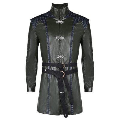 House of the Dragon Season 2 Aemond Targaryen Combat Coat Set Suit Cosplay Costume Halloween Carnival Outfit
