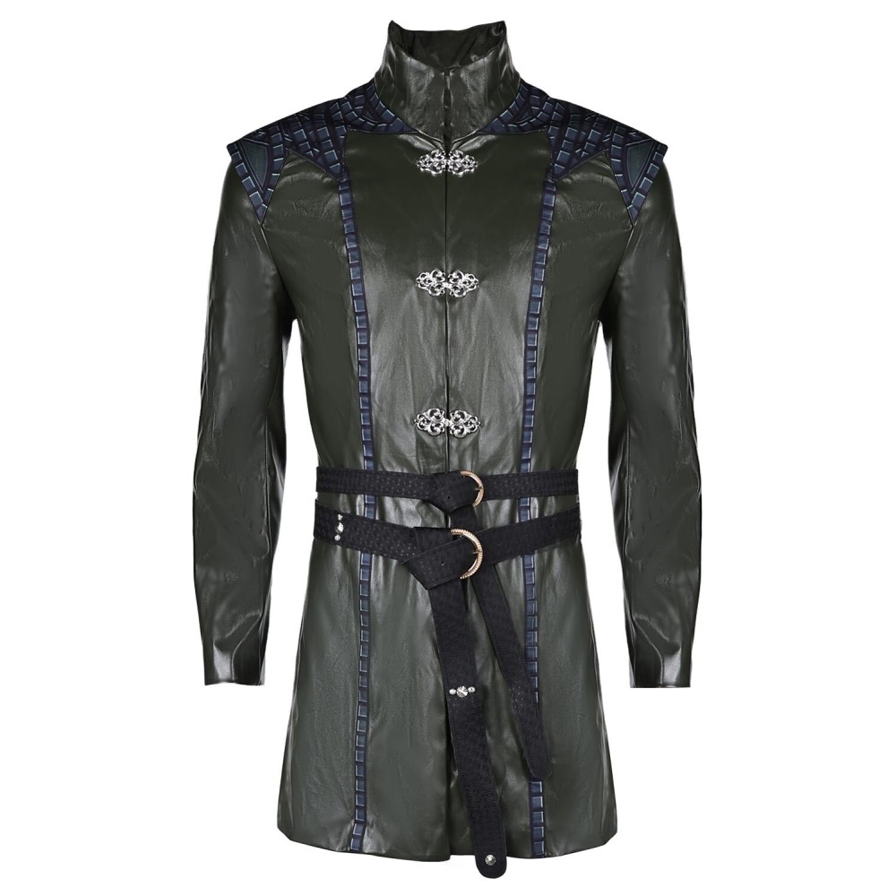House of the Dragon Season 2 Aemond Targaryen Combat Coat Set Suit Cosplay Costume Halloween Carnival Outfit