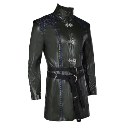 House of the Dragon Season 2 Aemond Targaryen Combat Coat Set Suit Cosplay Costume Halloween Carnival Outfit
