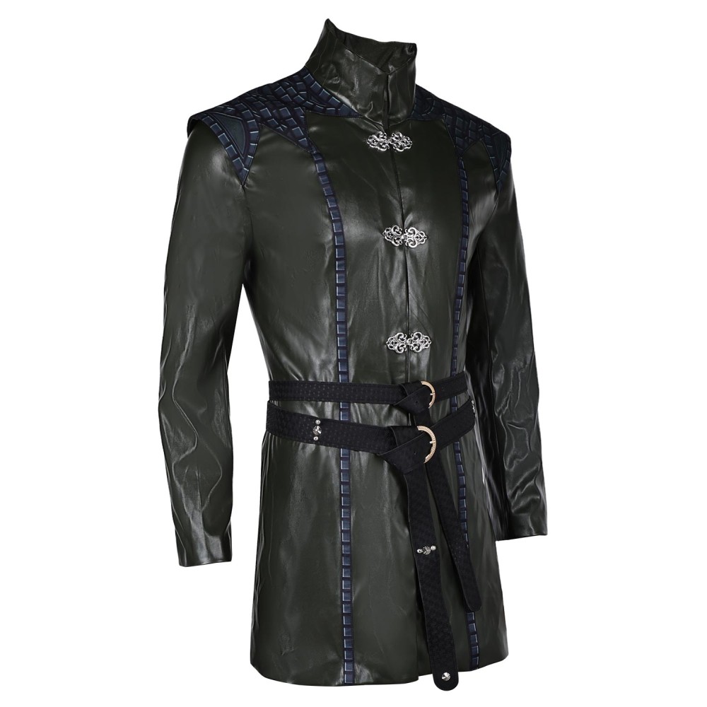 House of the Dragon Season 2 Aemond Targaryen Combat Coat Set Suit Cosplay Costume Halloween Carnival Outfit