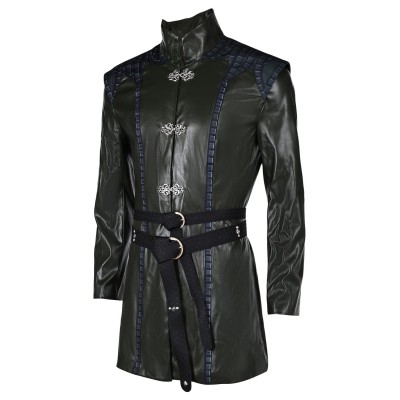 House of the Dragon Season 2 Aemond Targaryen Combat Coat Set Suit Cosplay Costume Halloween Carnival Outfit