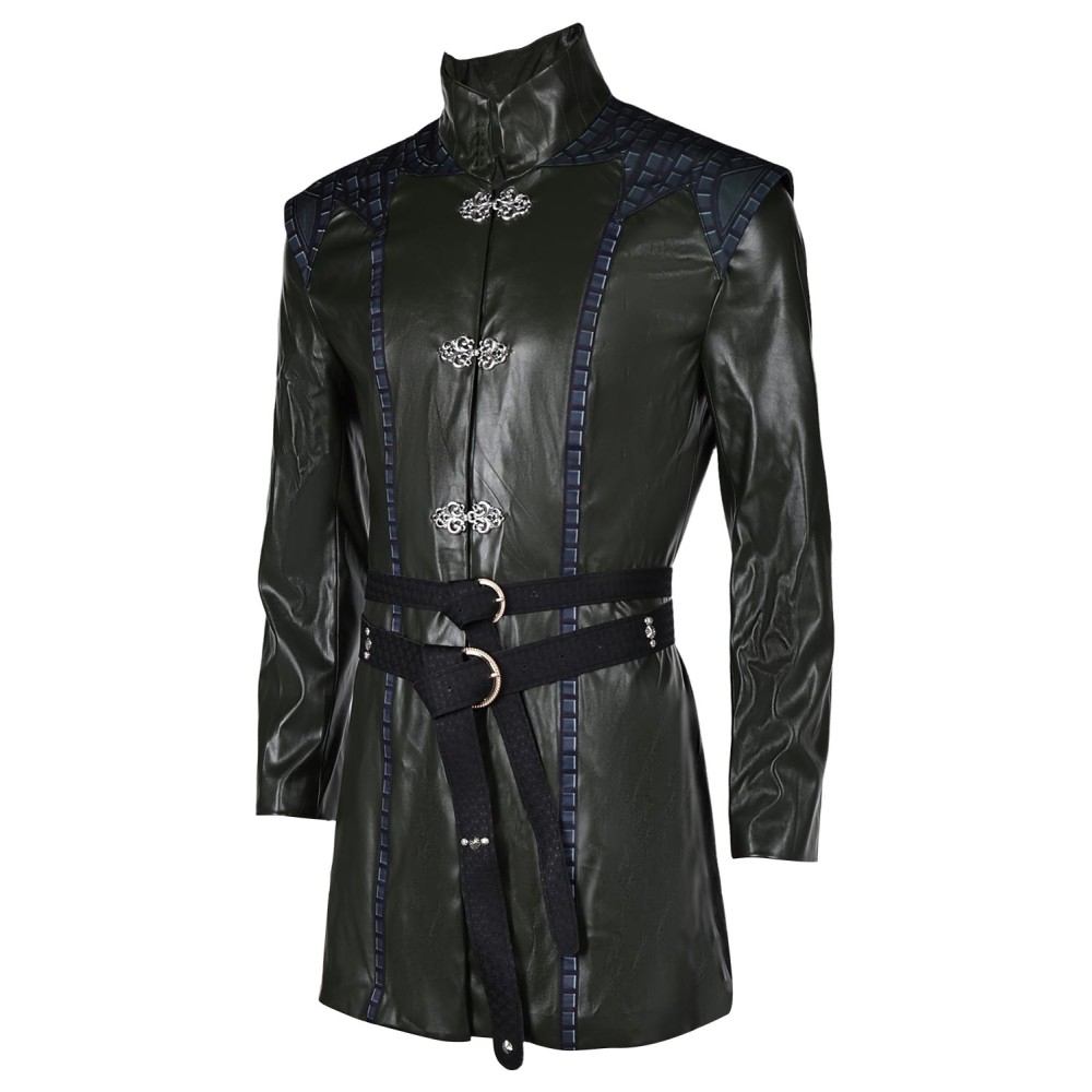 House of the Dragon Season 2 Aemond Targaryen Combat Coat Set Suit Cosplay Costume Halloween Carnival Outfit