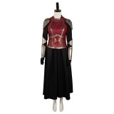 House of the Dragon Rhaenys Targaryen Red Medieval Leather Set Suit Cosplay Costume Halloween Carnival Outfit