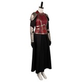 House of the Dragon Rhaenys Targaryen Red Medieval Leather Set Suit Cosplay Costume Halloween Carnival Outfit