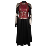 House of the Dragon Rhaenys Targaryen Red Medieval Leather Set Suit Cosplay Costume Halloween Carnival Outfit