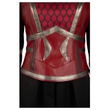 House of the Dragon Rhaenys Targaryen Red Medieval Leather Set Suit Cosplay Costume Halloween Carnival Outfit