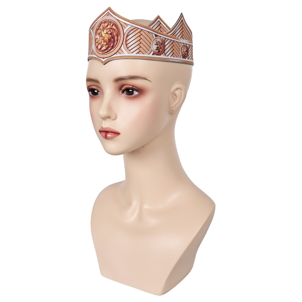 House of the Dragon Rhaenys Targaryen Crown Headgear Accessories Cosplay Costume Halloween Carnival