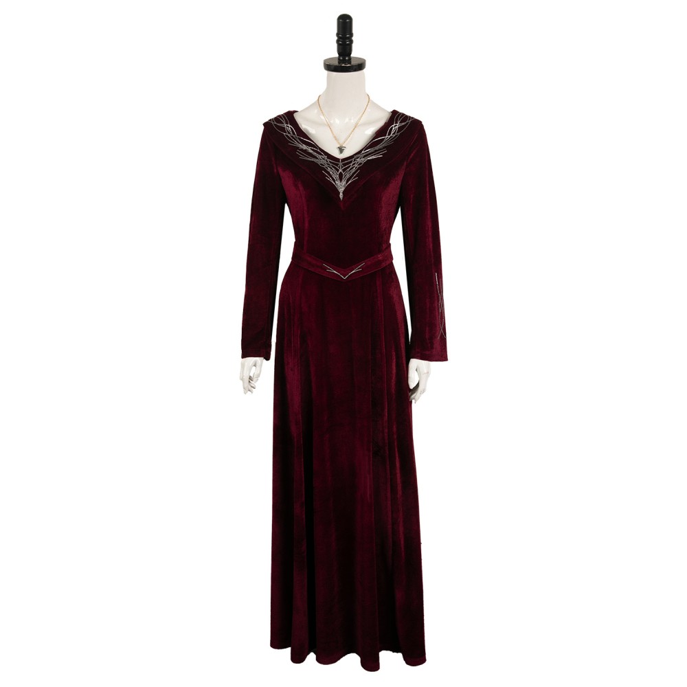 House of the Dragon Rhaenyra Targaryen Women Red Velvet Dress Medieval Suit Cosplay Costume Halloween Carnival Outfit