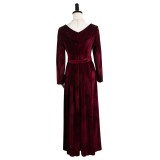 House of the Dragon Rhaenyra Targaryen Women Red Velvet Dress Medieval Suit Cosplay Costume Halloween Carnival Outfit