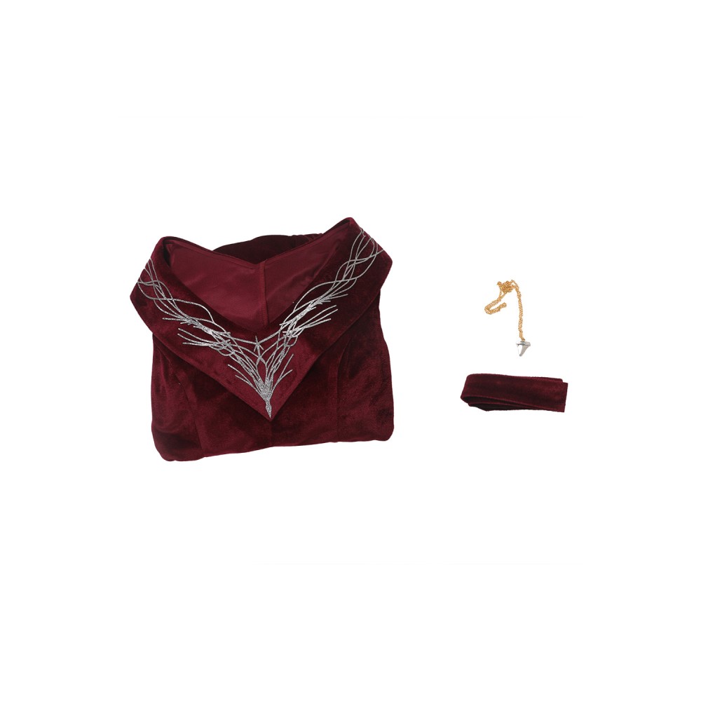 House of the Dragon Rhaenyra Targaryen Women Red Velvet Dress Medieval Suit Cosplay Costume Halloween Carnival Outfit