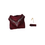 House of the Dragon Rhaenyra Targaryen Women Red Velvet Dress Medieval Suit Cosplay Costume Halloween Carnival Outfit