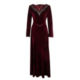 House of the Dragon Rhaenyra Targaryen Women Red Velvet Dress Medieval Suit Cosplay Costume Halloween Carnival Outfit