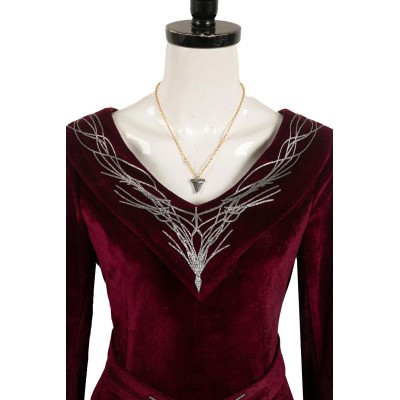 House of the Dragon Rhaenyra Targaryen Women Red Velvet Dress Medieval Suit Cosplay Costume Halloween Carnival Outfit