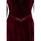 House of the Dragon Rhaenyra Targaryen Women Red Velvet Dress Medieval Suit Cosplay Costume Halloween Carnival Outfit