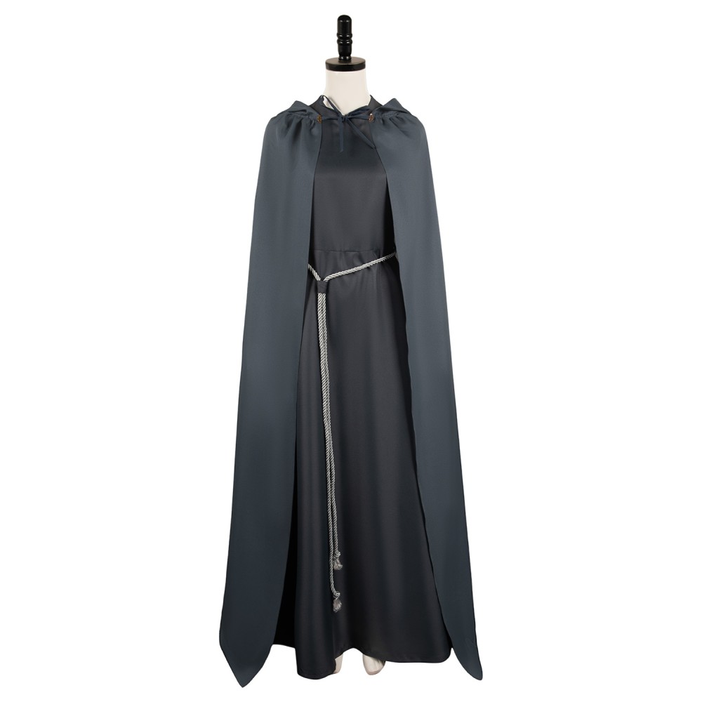 House of the Dragon Rhaenyra Targaryen Women Grey Robe Set Suit Cosplay Costume Halloween Carnival Outfit