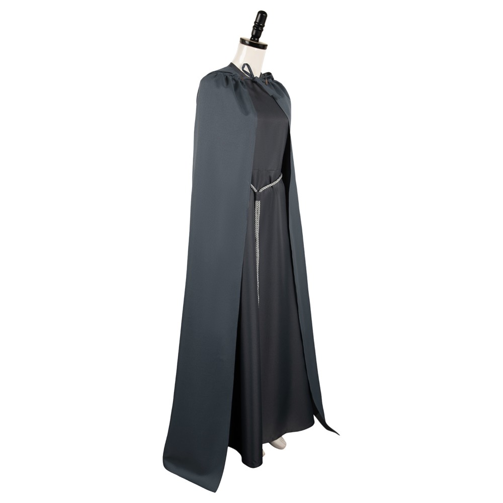 House of the Dragon Rhaenyra Targaryen Women Grey Robe Set Suit Cosplay Costume Halloween Carnival Outfit