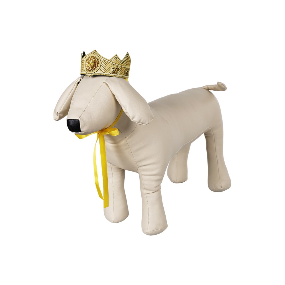 House of the Dragon Rhaenyra Targaryen Pet Dog Crown Accessories Cosplay Costume Halloween Carnival