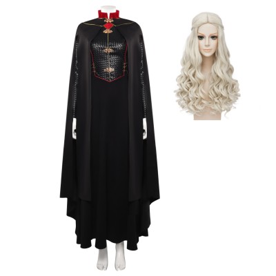 House of the Dragon Rhaenyra Targaryen Medieval Disguise Suit Cosplay Costume Halloween Carnival