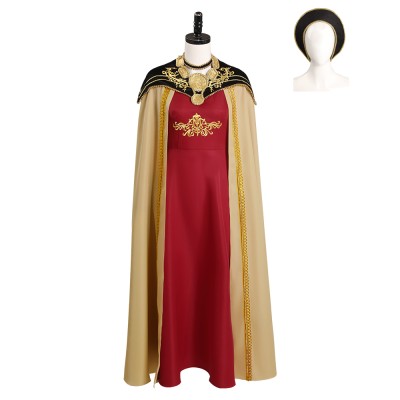 House of the Dragon Rhaenyra Targaryen Dress Medieval Suit Cosplay Costume Halloween Carnival Outfit