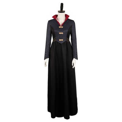 House of the Dragon Rhaenyra Targaryen Black Medieval Dress Suit Cosplay Costume Halloween Carnival Outfit