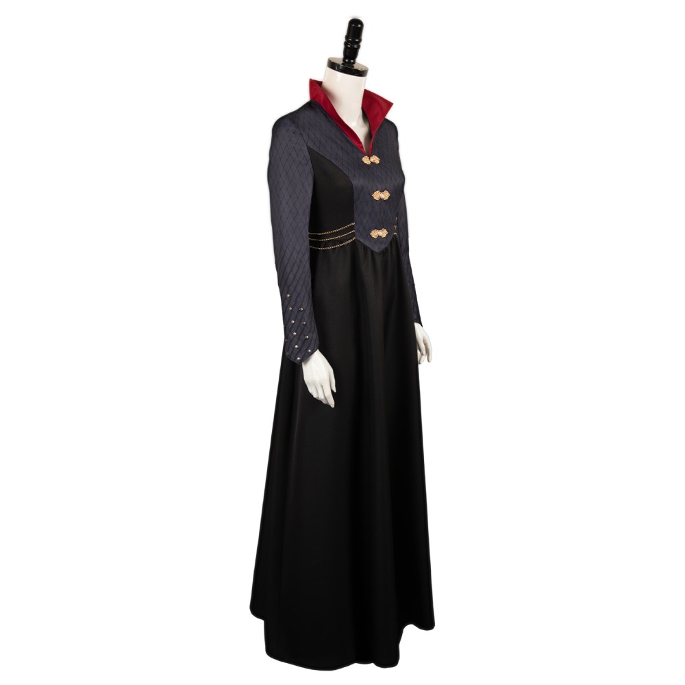 House of the Dragon Rhaenyra Targaryen Black Medieval Dress Suit Cosplay Costume Halloween Carnival Outfit