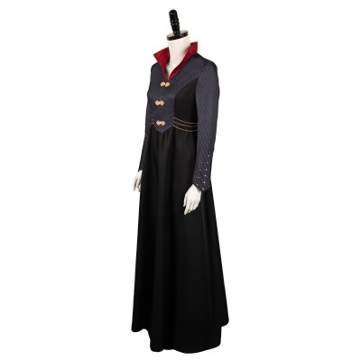 House of the Dragon Rhaenyra Targaryen Black Medieval Dress Suit Cosplay Costume Halloween Carnival Outfit