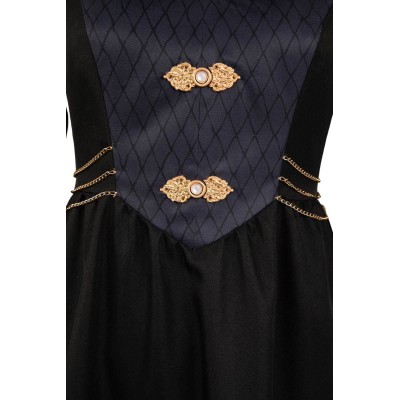 House of the Dragon Rhaenyra Targaryen Black Medieval Dress Suit Cosplay Costume Halloween Carnival Outfit