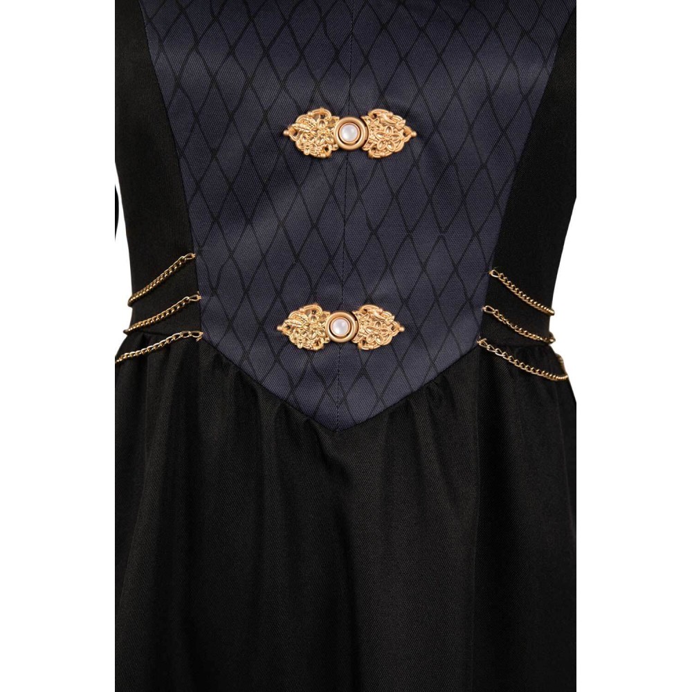 House of the Dragon Rhaenyra Targaryen Black Medieval Dress Suit Cosplay Costume Halloween Carnival Outfit