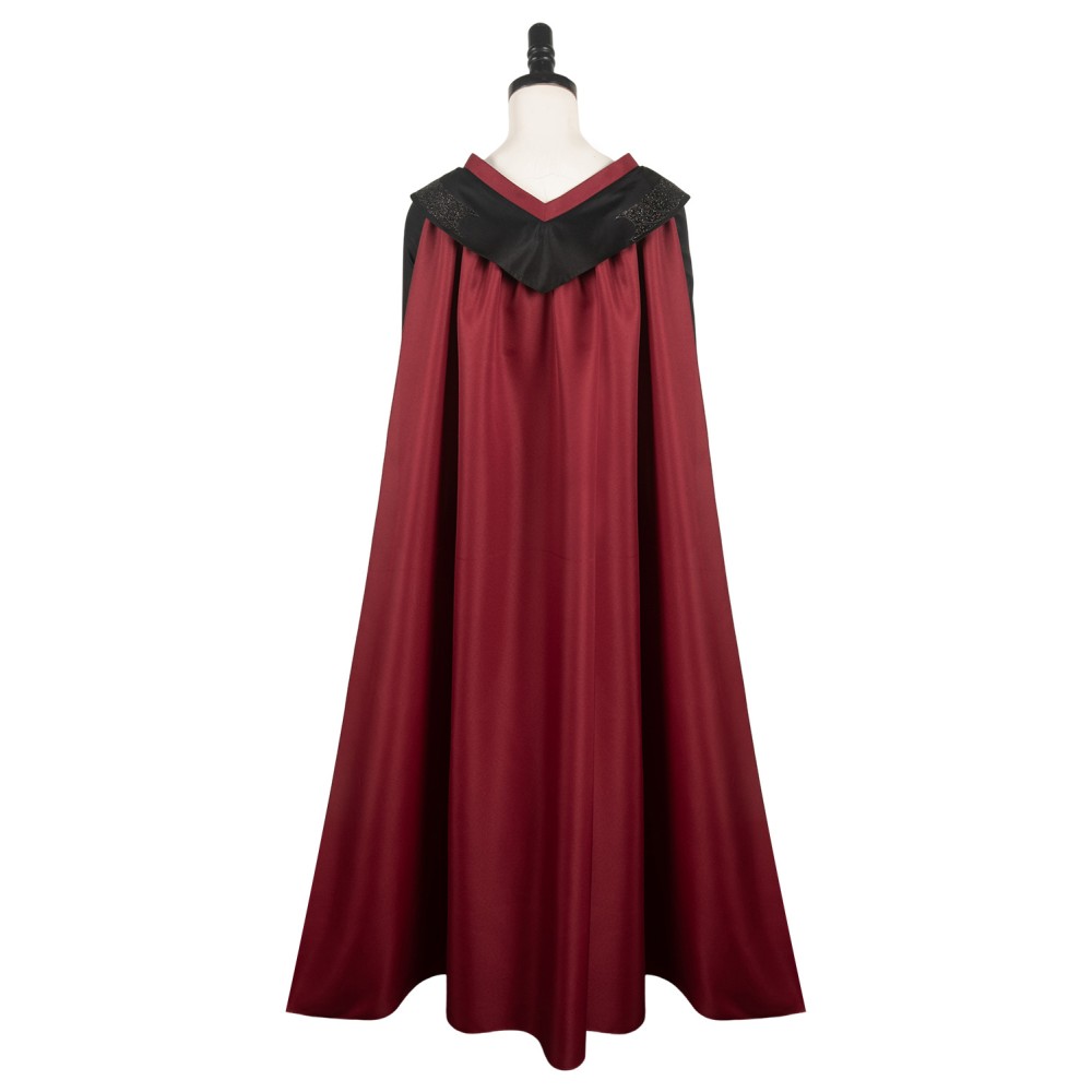 House of the Dragon Princess Rhaenys Targaryen Women Black Dress With Cloak Suit Cosplay Costume Halloween Carnival Outfit