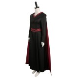 House of the Dragon Princess Rhaenys Targaryen Women Black Dress With Cloak Suit Cosplay Costume Halloween Carnival Outfit