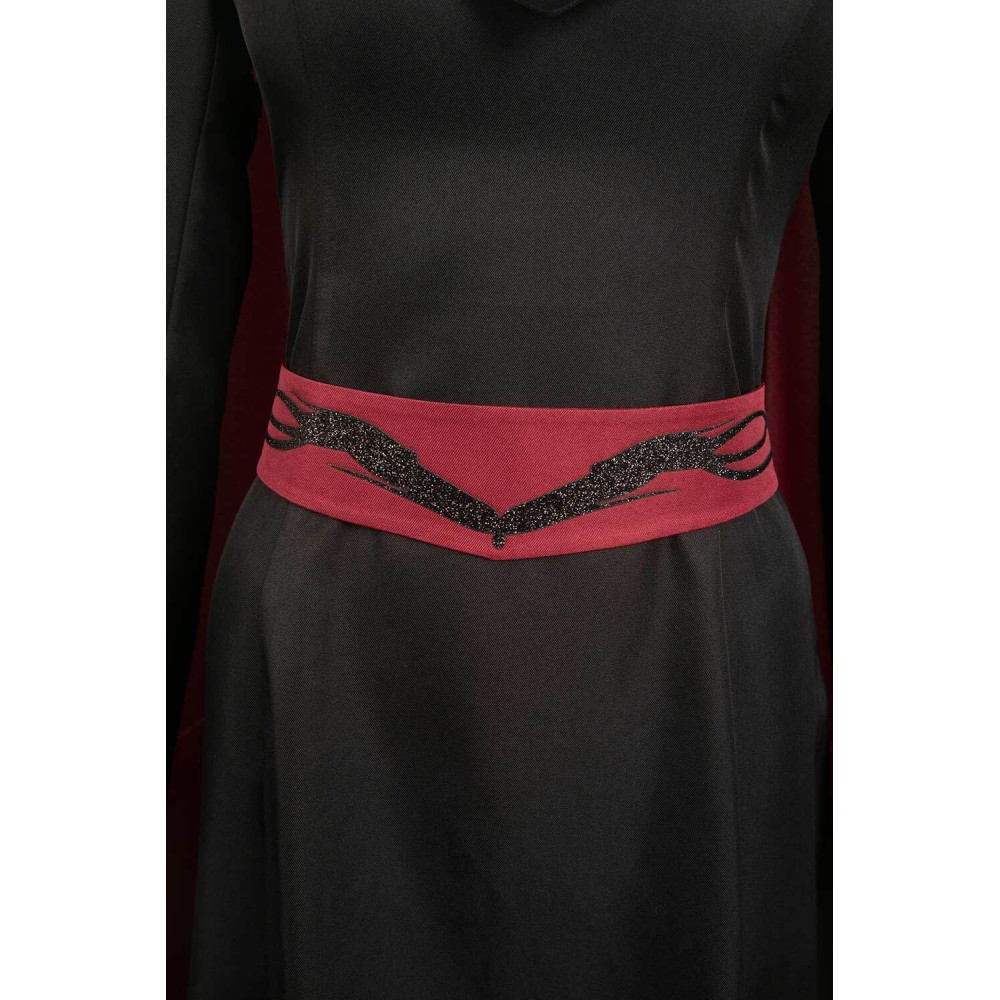 House of the Dragon Princess Rhaenys Targaryen Women Black Dress With Cloak Suit Cosplay Costume Halloween Carnival Outfit