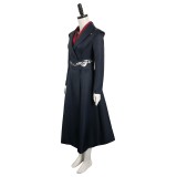 House of the Dragon Princess Rhaenys Targaryen Black Dark Stripe Set Suit Cosplay Costume Halloween Carnival Outfit
