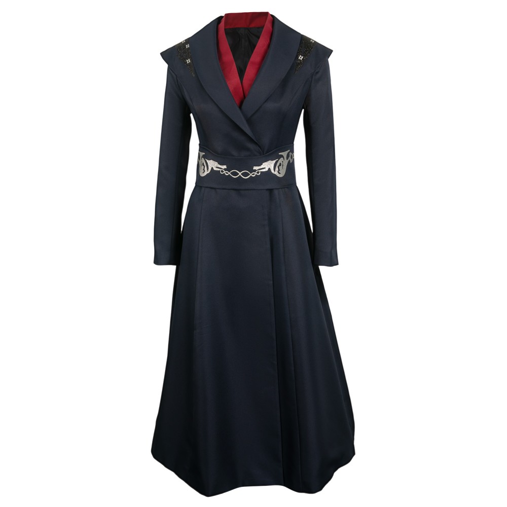 House of the Dragon Princess Rhaenys Targaryen Black Dark Stripe Set Suit Cosplay Costume Halloween Carnival Outfit