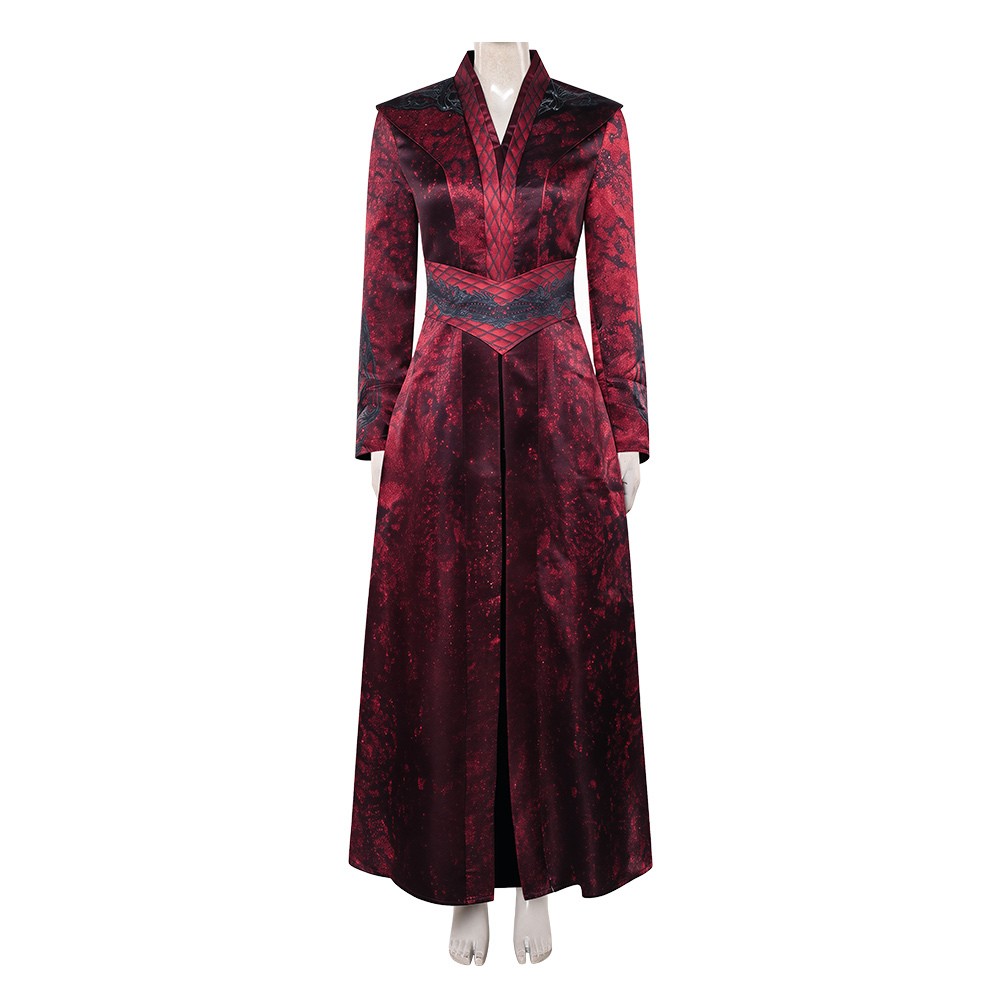 House of the Dragon Princess Rhaenyra Targaryen Women Red Cosplay Costume Halloween Carnival Outfit