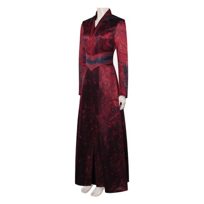 House of the Dragon Princess Rhaenyra Targaryen Women Red Cosplay Costume Halloween Carnival Outfit