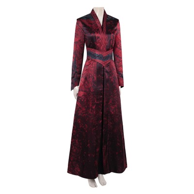 House of the Dragon Princess Rhaenyra Targaryen Women Red Cosplay Costume Halloween Carnival Outfit