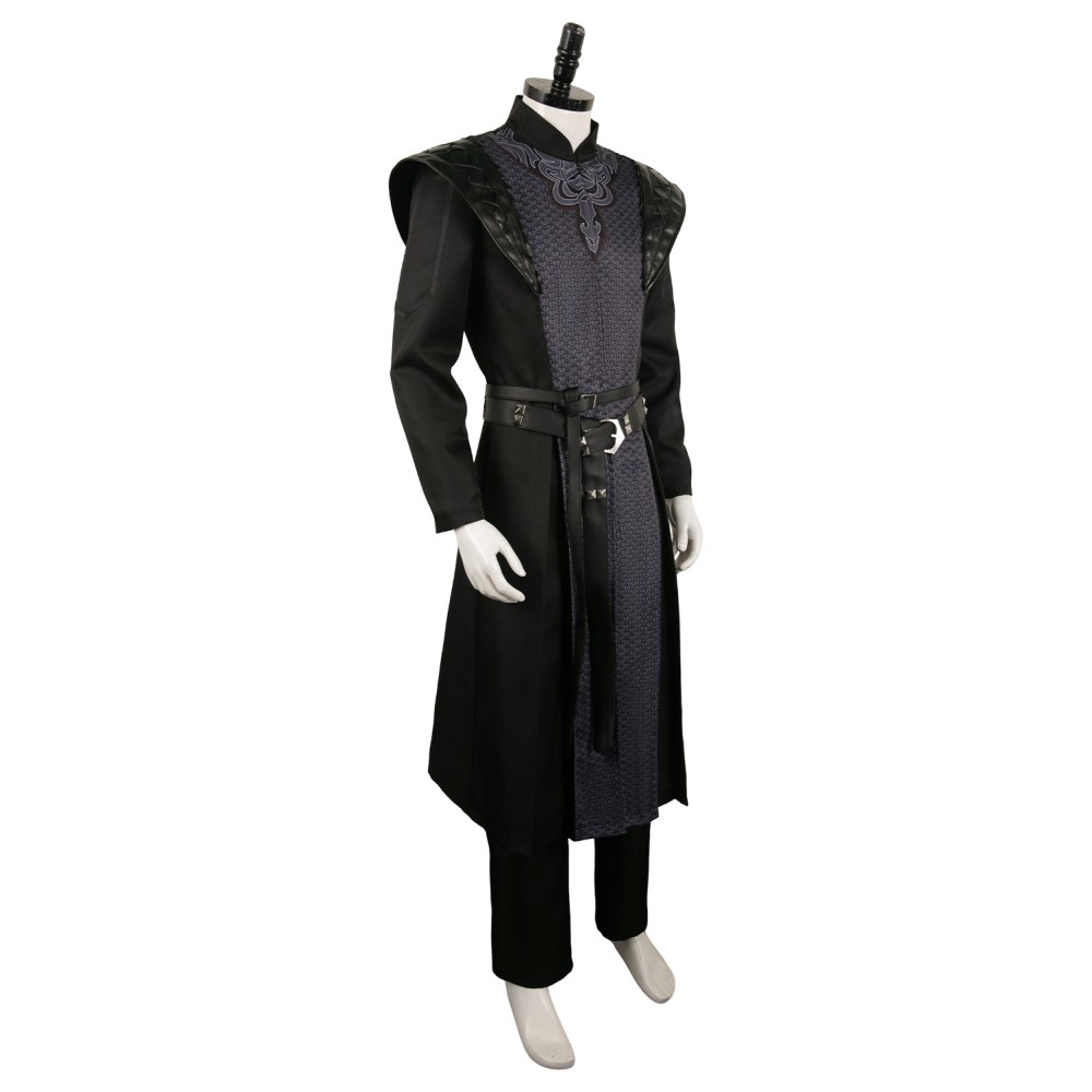 House of the Dragon Prince Daemon Targaryen Black Printed Set Medieval Suit Cosplay Costume Halloween Carnival Outfit