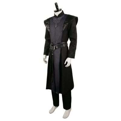 House of the Dragon Prince Daemon Targaryen Black Printed Set Medieval Suit Cosplay Costume Halloween Carnival Outfit
