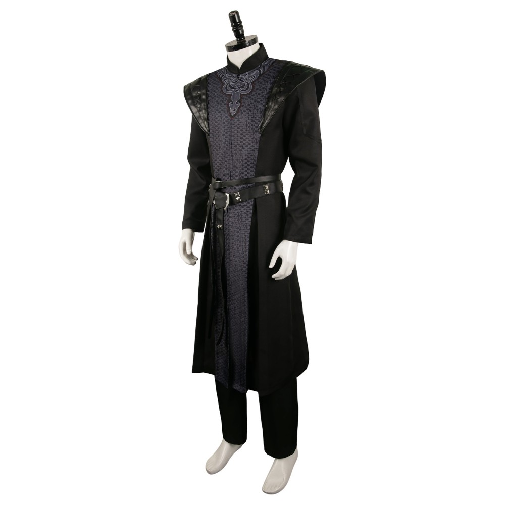 House of the Dragon Prince Daemon Targaryen Black Printed Set Medieval Suit Cosplay Costume Halloween Carnival Outfit