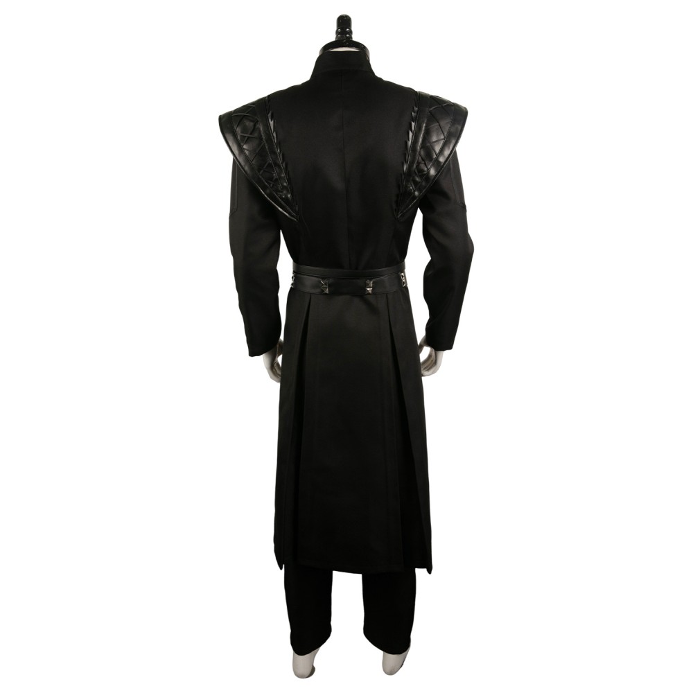 House of the Dragon Prince Daemon Targaryen Black Printed Set Medieval Suit Cosplay Costume Halloween Carnival Outfit
