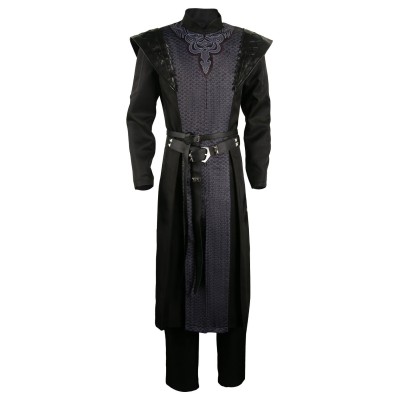 House of the Dragon Prince Daemon Targaryen Black Printed Set Medieval Suit Cosplay Costume Halloween Carnival Outfit